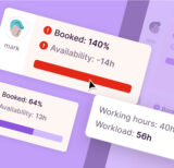 Snippets of the availability feature
