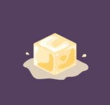 Illustration of an ice cube melting