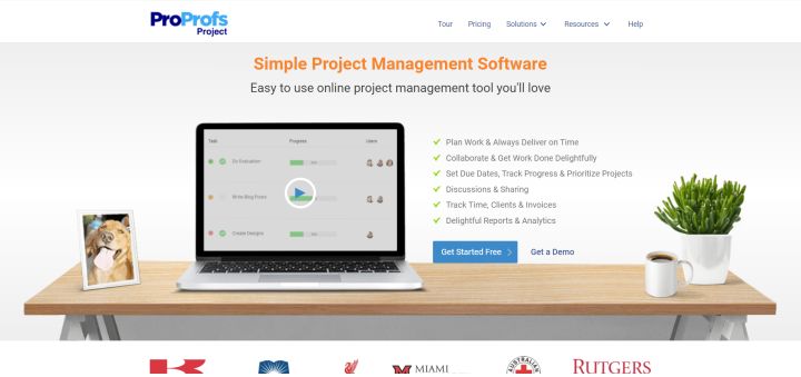 ProProfs Project - Simple Project Management Software