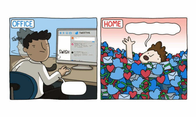 Working From Home vs Working at an Office [Comic]