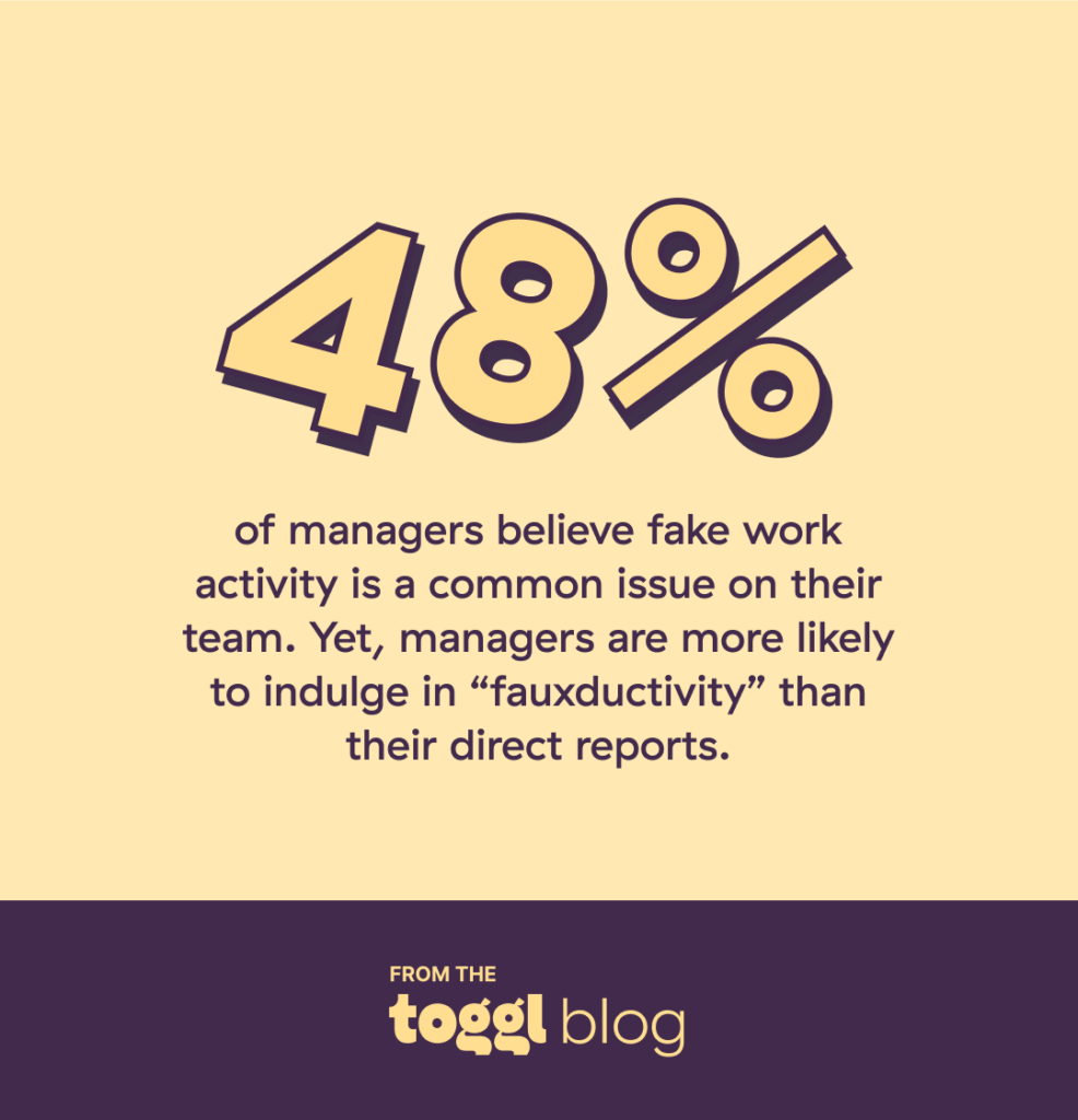 Fauxdivity statistics about fake productivity