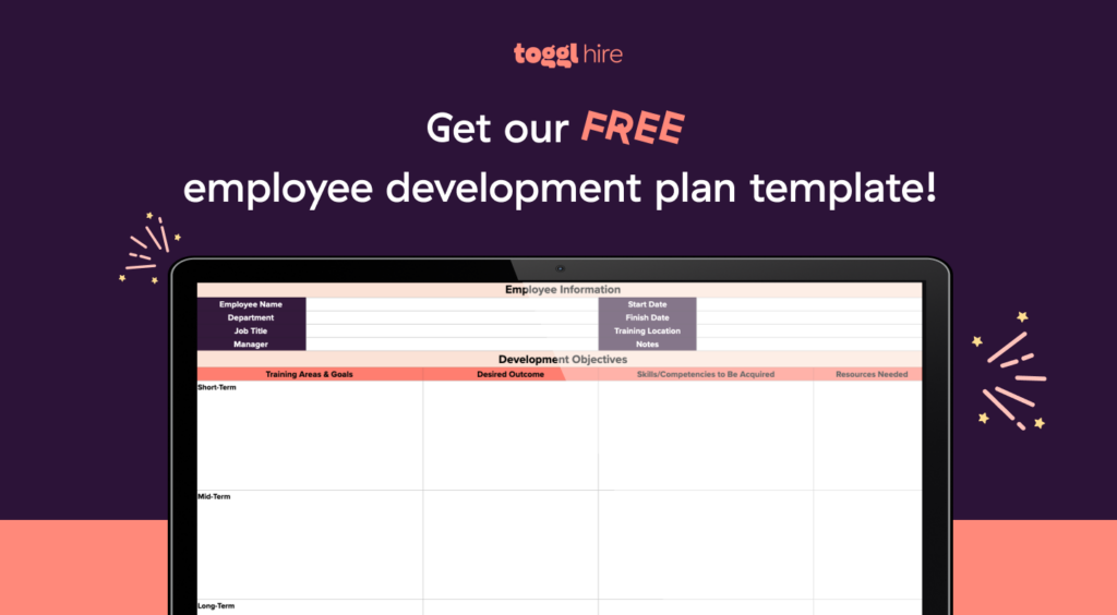 Free employee development plan template