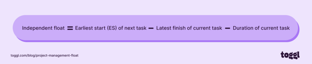 Independent float formula