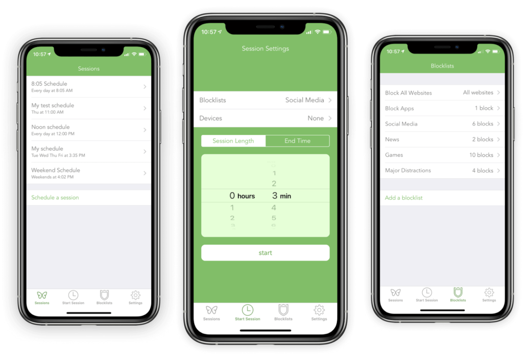 Freedom productivity iPhone app