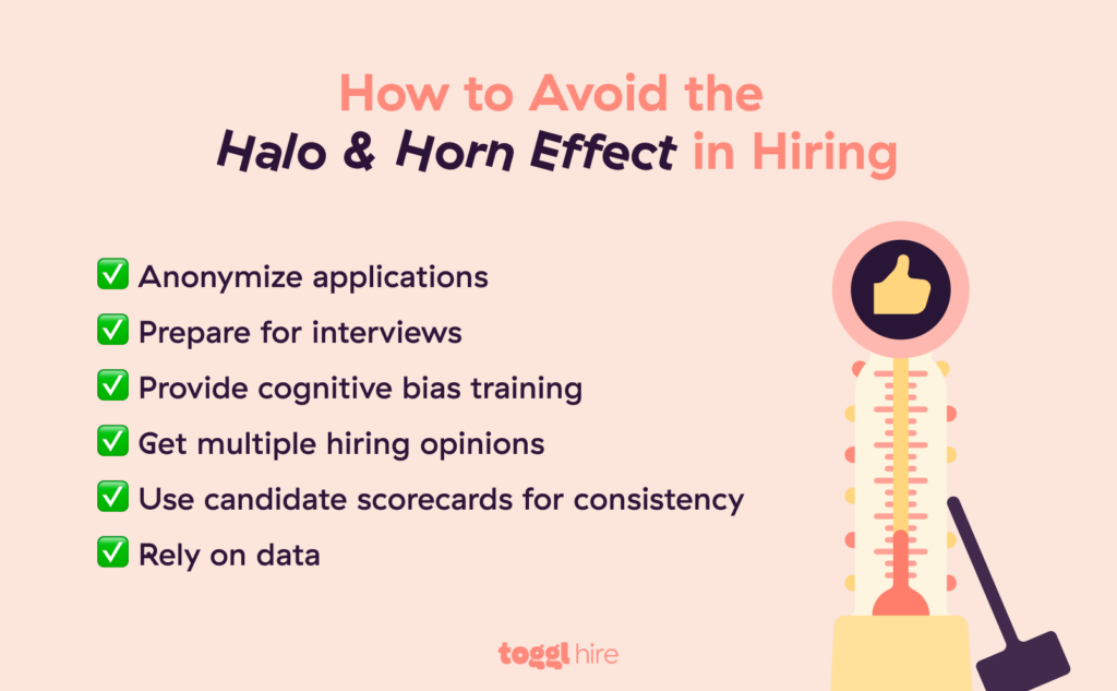 How to avoid the halo and horn effect in hiring