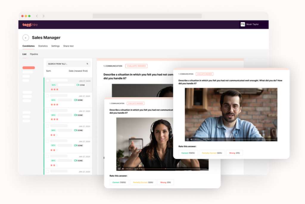 Toggl Hire recruiting tool