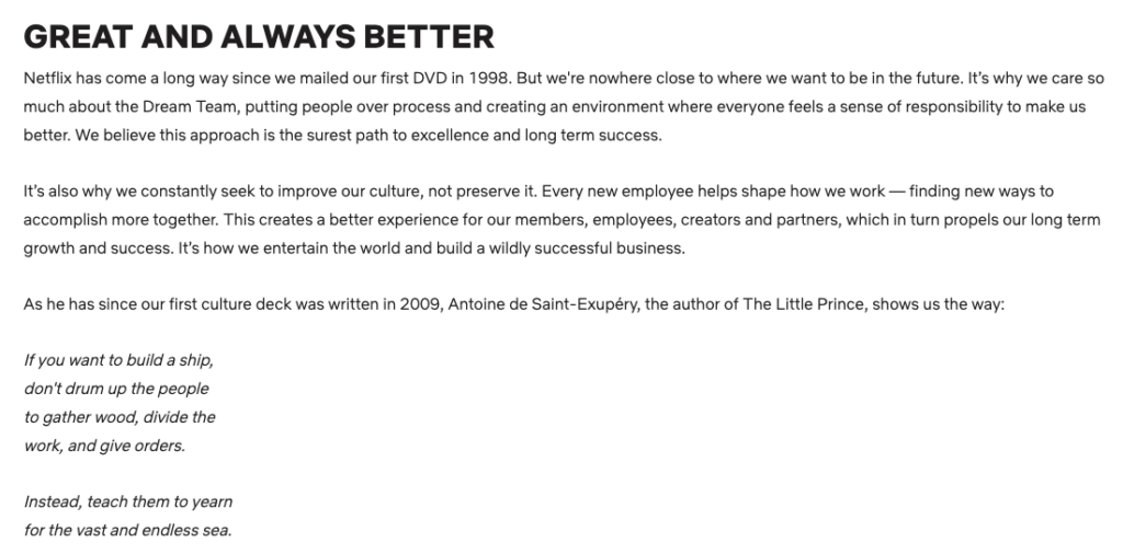 Netflix employee handbook