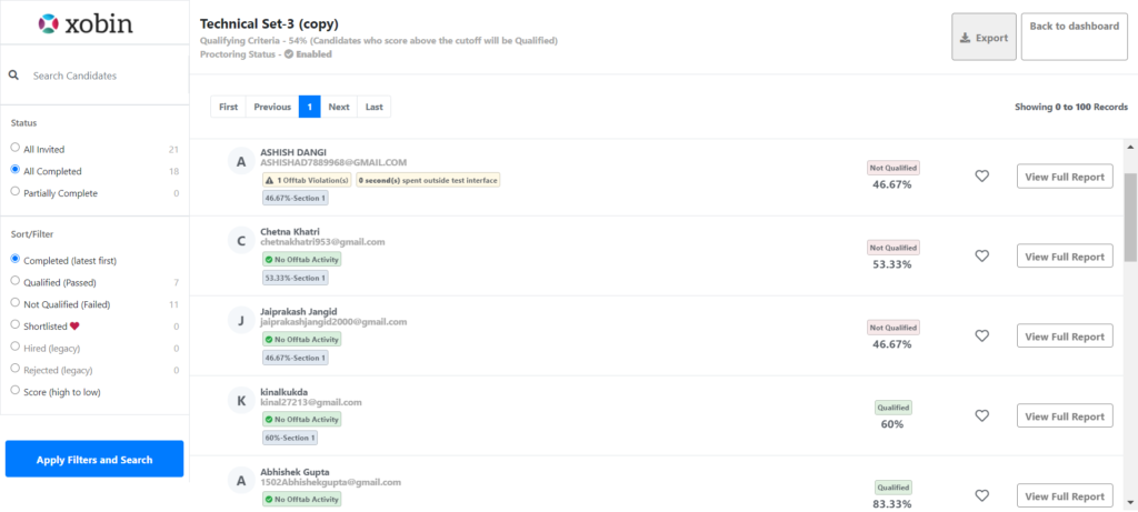 Xobin skills assessment