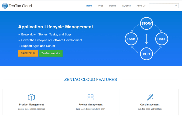 ZenTao - Scrum Board Management Software